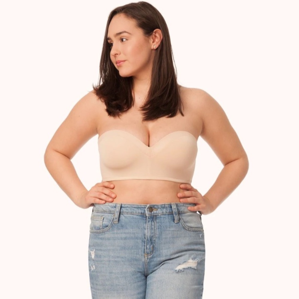 Lively the no wire strapless nude bra 34DD